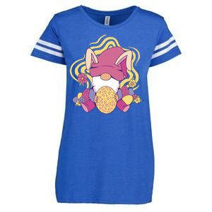 Easter Egg Bunny Gnome Enza Ladies Jersey Football T-Shirt