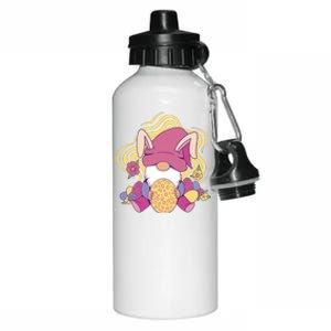 Easter Egg Bunny Gnome Aluminum Water Bottle