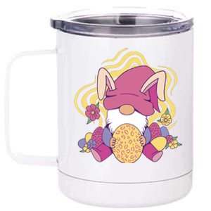 Easter Egg Bunny Gnome 12 oz Stainless Steel Tumbler Cup