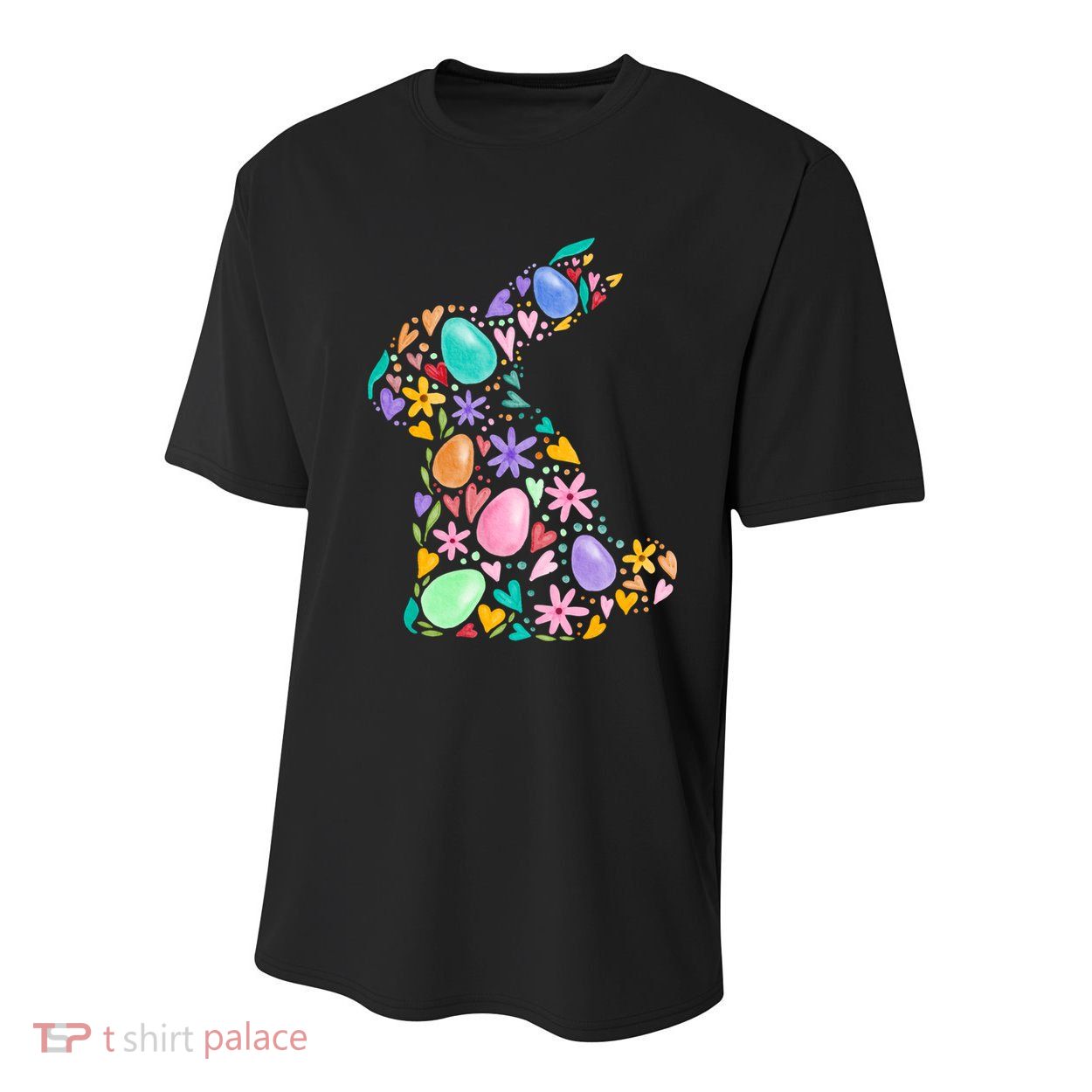 Easter Egg Bunny Floral Holiday Youth Performance Sprint T-Shirt