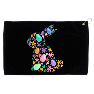 Easter Egg Bunny Floral Holiday Grommeted Golf Towel