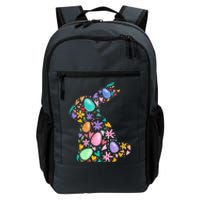 Easter Egg Bunny Floral Holiday Daily Commute Backpack