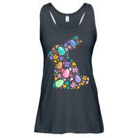 Easter Egg Bunny Floral Holiday Ladies Essential Flowy Tank