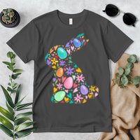 Easter Egg Bunny Floral Holiday Premium T-Shirt