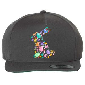 Easter Egg Bunny Floral Holiday Wool Snapback Cap