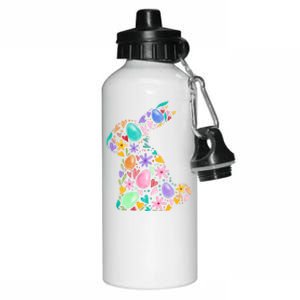 Easter Egg Bunny Floral Holiday Aluminum Water Bottle