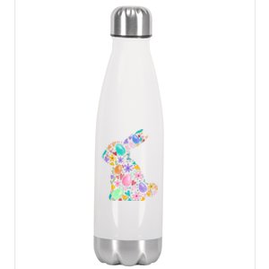 Easter Egg Bunny Floral Holiday Stainless Steel Insulated Water Bottle