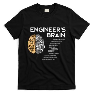 Engineer Engineers Brain Funny Engineering T-Shirt