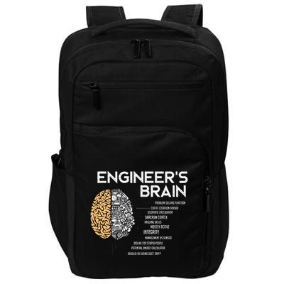 Engineer Engineers Brain Funny Engineering Impact Tech Backpack
