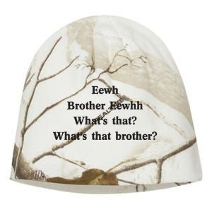 Embroidered Eewh Brother Brother Eewhh Kati - Camo Knit Beanie