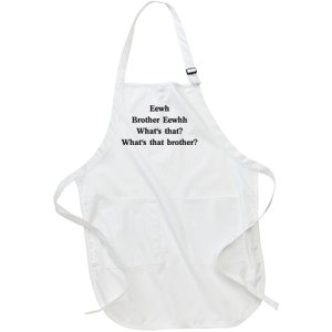 Embroidered Eewh Brother Brother Eewhh Full-Length Apron With Pockets