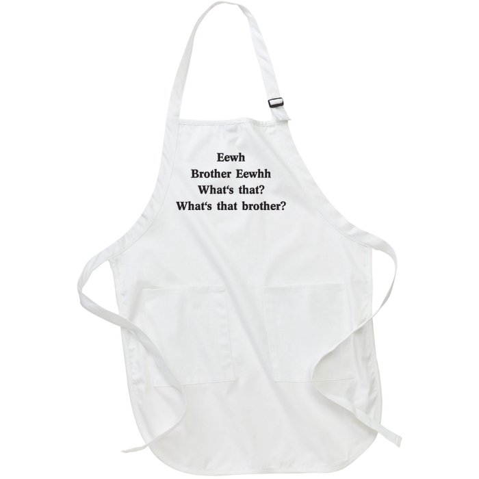 Embroidered Eewh Brother Brother Eewhh Full-Length Apron With Pockets