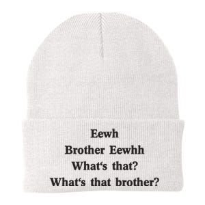 Embroidered Eewh Brother Brother Eewhh Knit Cap Winter Beanie