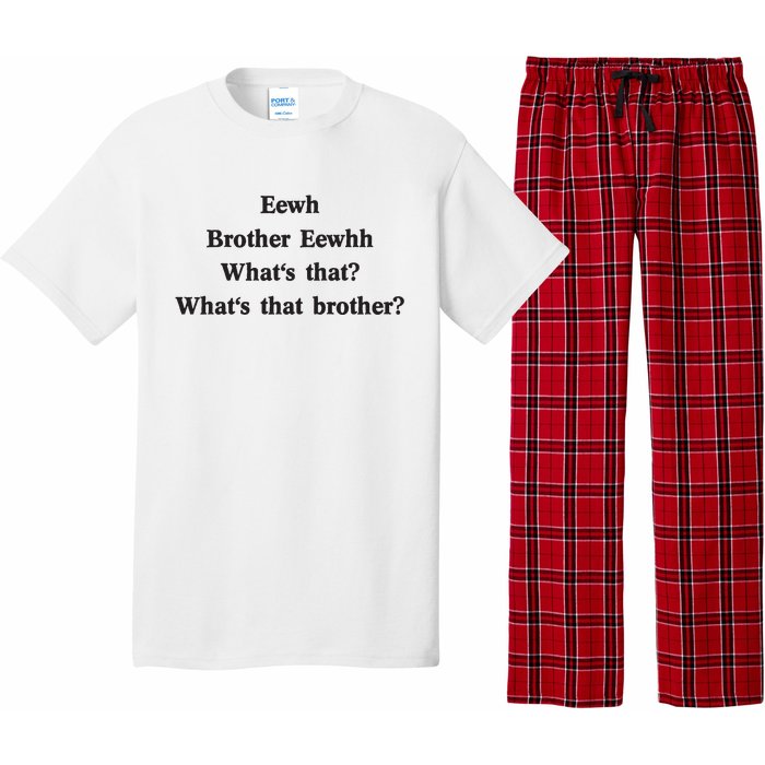 Embroidered Eewh Brother Brother Eewhh Pajama Set