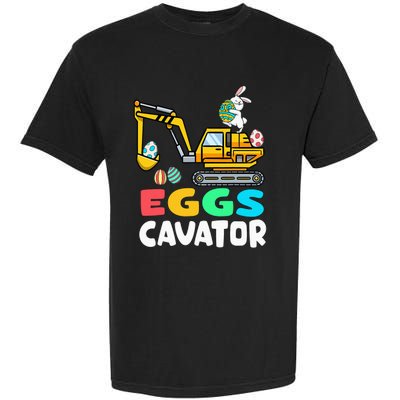 Eggs-Cavator Easter Bunny Excavator Garment-Dyed Heavyweight T-Shirt