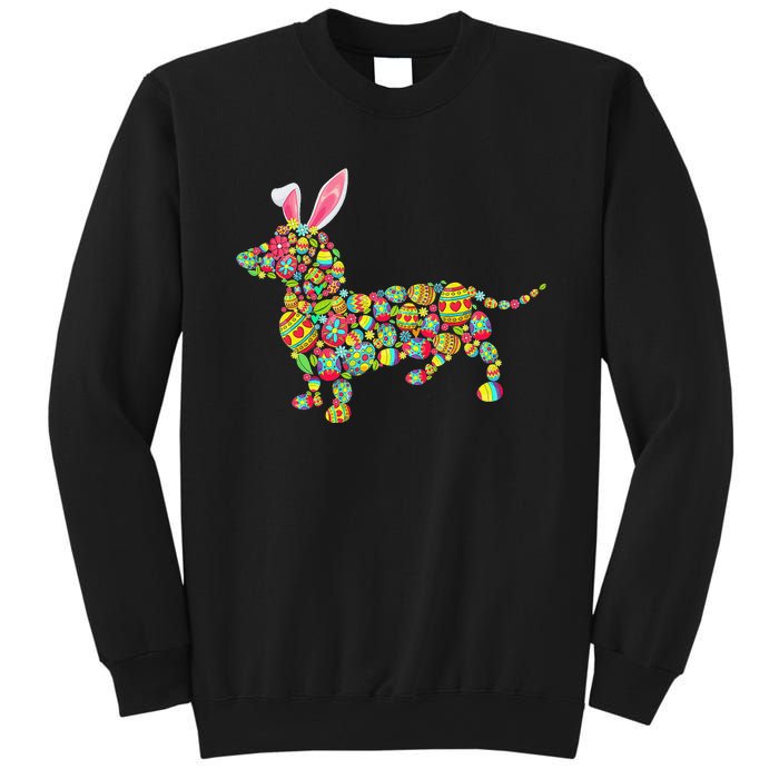 Easter Eggs Bunny Dachshund Dog Sweatshirt