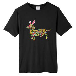 Easter Eggs Bunny Dachshund Dog Tall Fusion ChromaSoft Performance T-Shirt