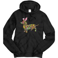 Easter Eggs Bunny Dachshund Dog Tie Dye Hoodie