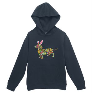 Easter Eggs Bunny Dachshund Dog Urban Pullover Hoodie