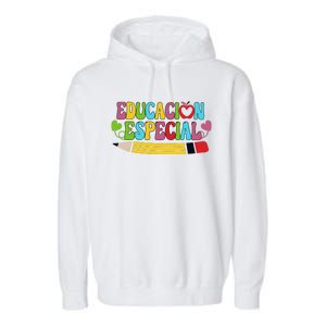 Educacion Especial Back To School Garment-Dyed Fleece Hoodie