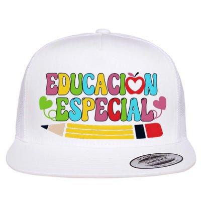 Educacion Especial Back To School Flat Bill Trucker Hat