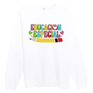 Educacion Especial Back To School Premium Crewneck Sweatshirt