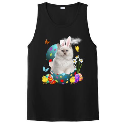 Easter Eggs Bir Bunny Cat Funny Gift Cat Dad Cat Mom Gift PosiCharge Competitor Tank