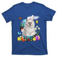 Easter Eggs Bir Bunny Cat Funny Gift Cat Dad Cat Mom Gift T-Shirt