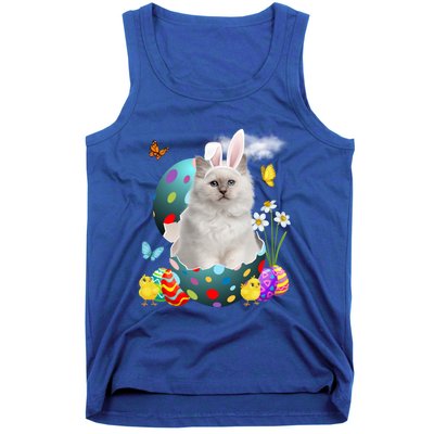 Easter Eggs Bir Bunny Cat Funny Gift Cat Dad Cat Mom Gift Tank Top