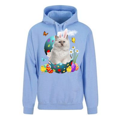 Easter Eggs Bir Bunny Cat Funny Gift Cat Dad Cat Mom Gift Unisex Surf Hoodie