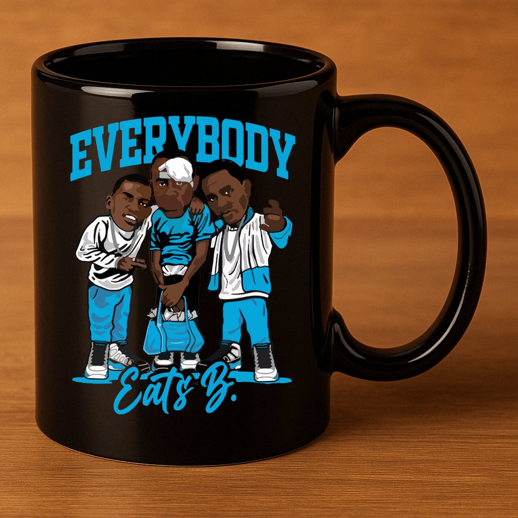 Everybody Eats B 11oz C Handle Ceramic Mug