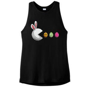 Easter Eggs Bunny Cute Holiday Ladies PosiCharge Tri-Blend Wicking Tank