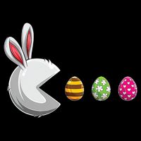Easter Eggs Bunny Cute Holiday Impact Tech Backpack