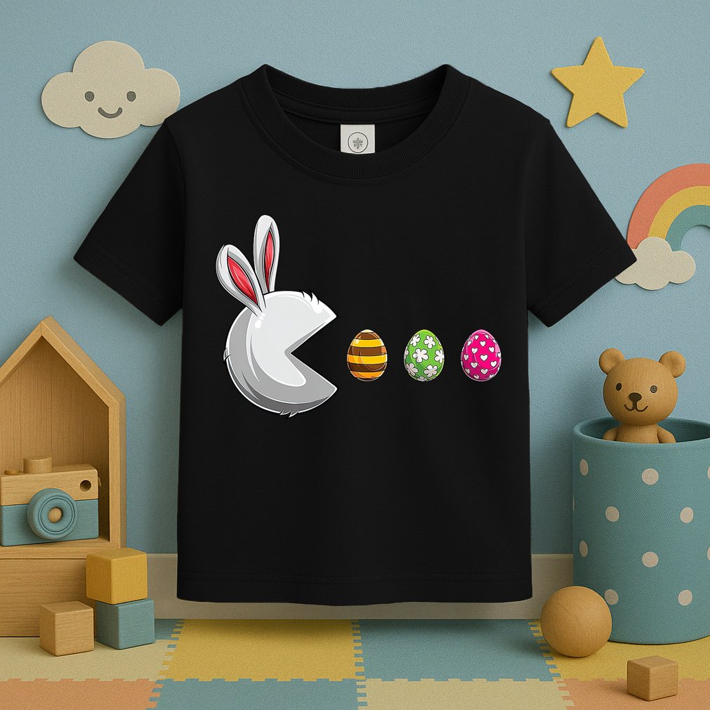 Easter Eggs Bunny Cute Holiday Toddler T-Shirt