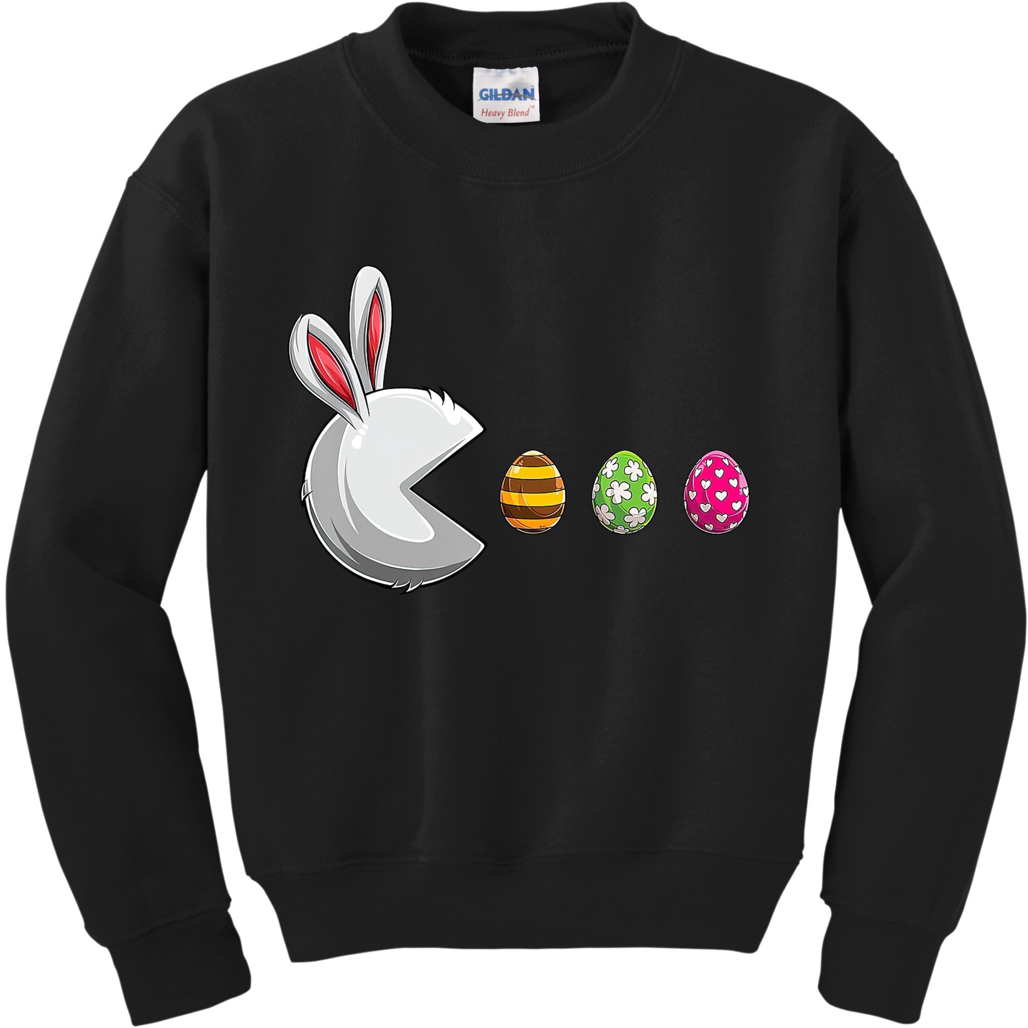 Easter Eggs Bunny Cute Holiday Kids Sweatshirt