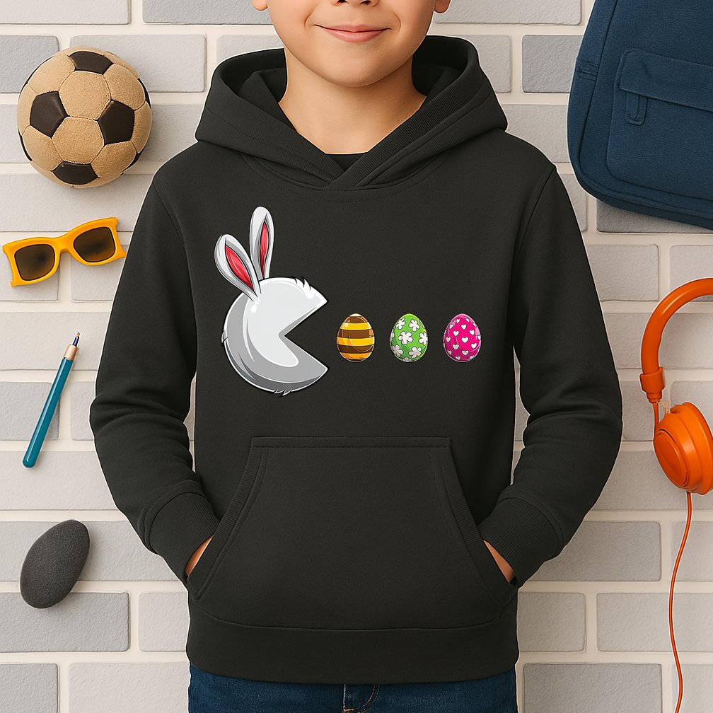 Easter Eggs Bunny Cute Holiday Kids Hoodie