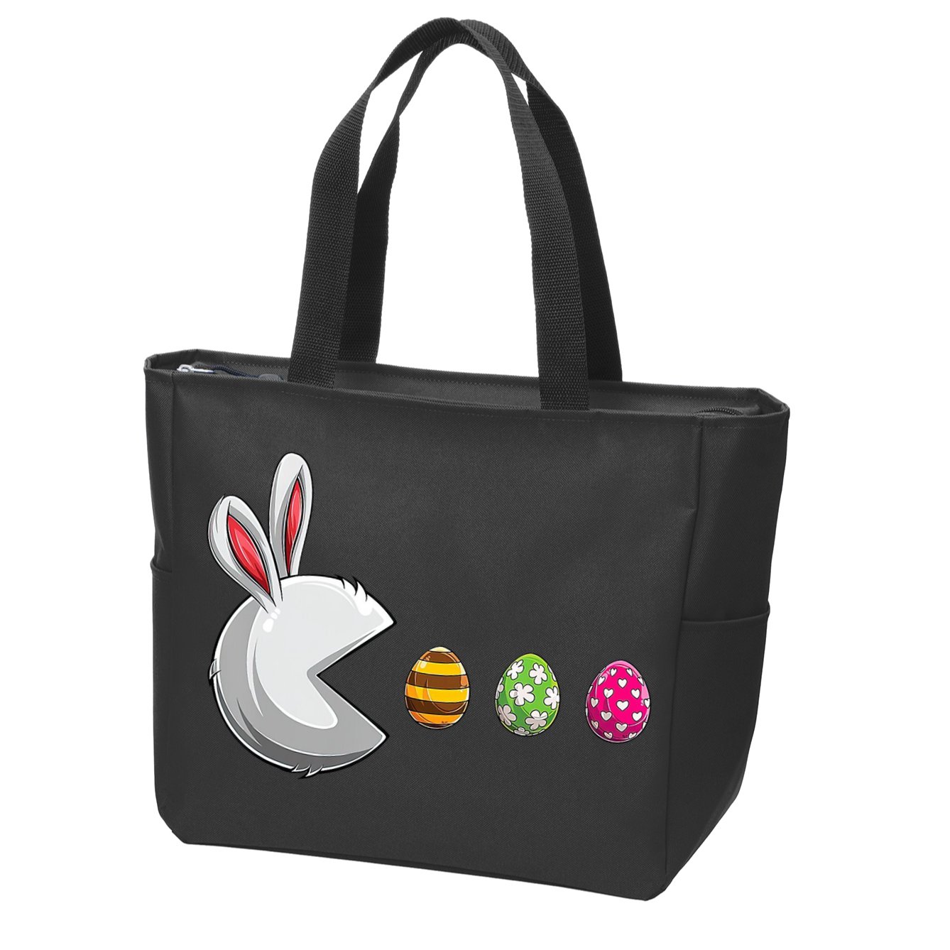 Easter Eggs Bunny Cute Holiday Zip Tote Bag