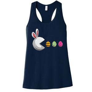 Easter Eggs Bunny Cute Holiday Women's Racerback Tank