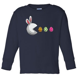 Easter Eggs Bunny Cute Holiday Toddler Long Sleeve Shirt