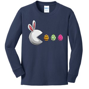 Easter Eggs Bunny Cute Holiday Kids Long Sleeve Shirt