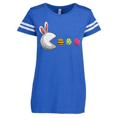 Easter Eggs Bunny Cute Holiday Enza Ladies Jersey Football T-Shirt