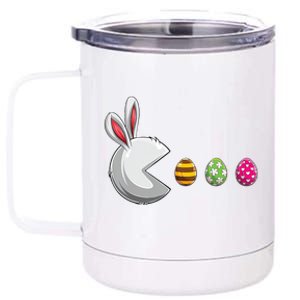 Easter Eggs Bunny Cute Holiday 12 oz Stainless Steel Tumbler Cup