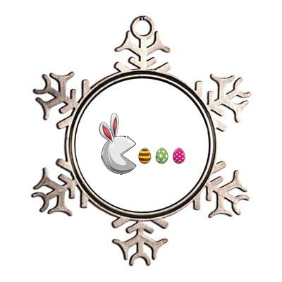 Easter Eggs Bunny Cute Holiday Metallic Star Ornament