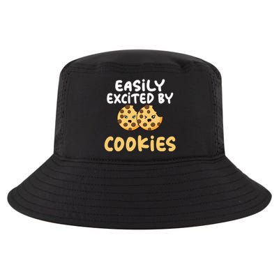 Easily Ecxited By Cookies Lover Cool Gift Cool Comfort Performance Bucket Hat