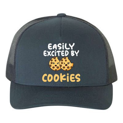 Easily Ecxited By Cookies Lover Cool Gift Yupoong Adult 5-Panel Trucker Hat