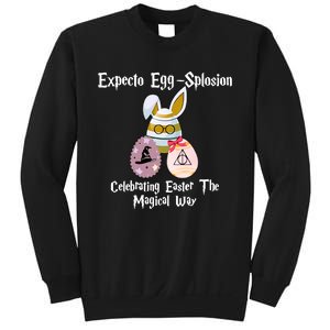 Expecto Eggsplosion Celebrating Easter The Magical Way Potter Easter Sweatshirt