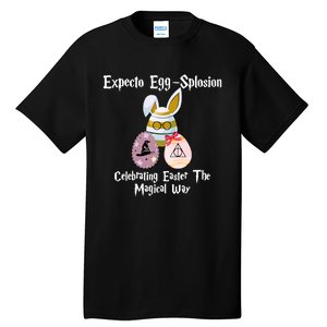 Expecto Eggsplosion Celebrating Easter The Magical Way Potter Easter Tall T-Shirt