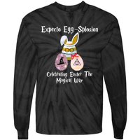 Expecto Eggsplosion Celebrating Easter The Magical Way Potter Easter Tie-Dye Long Sleeve Shirt