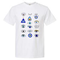 Evil Eye Curse Protection Hand of Hamsa Seeing Eyes Evil Eye Garment-Dyed Heavyweight T-Shirt