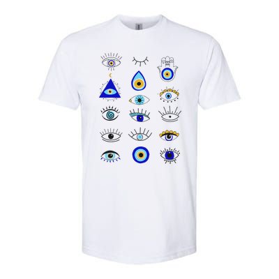 Evil Eye Curse Protection Hand of Hamsa Seeing Eyes Evil Eye Softstyle CVC T-Shirt